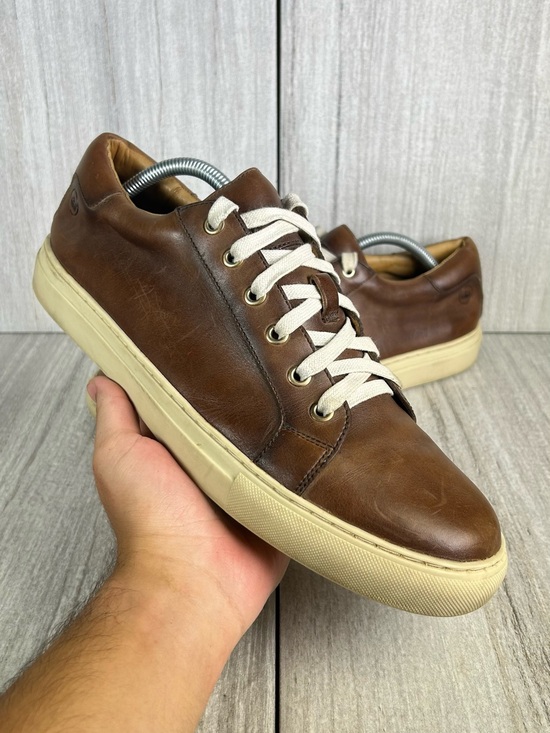 Peter Millar Other - Peter Millar Brown Leather Casual Lace Up Sneaker Dress Shoe Men’s Size 10.5